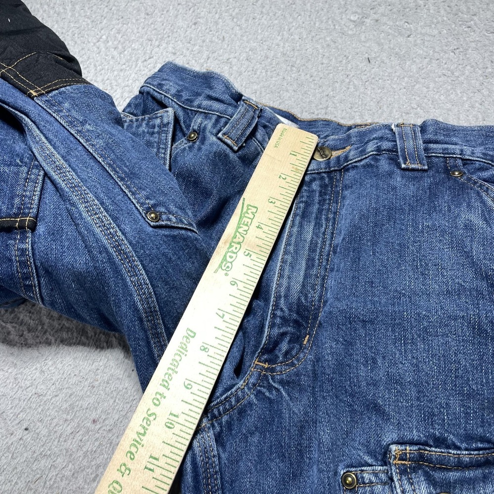 Carhartt Multipocket Denim Carpenter Cargo Jeans Mens 32x32 EB229 Utility VTG - Picture 8 of 13